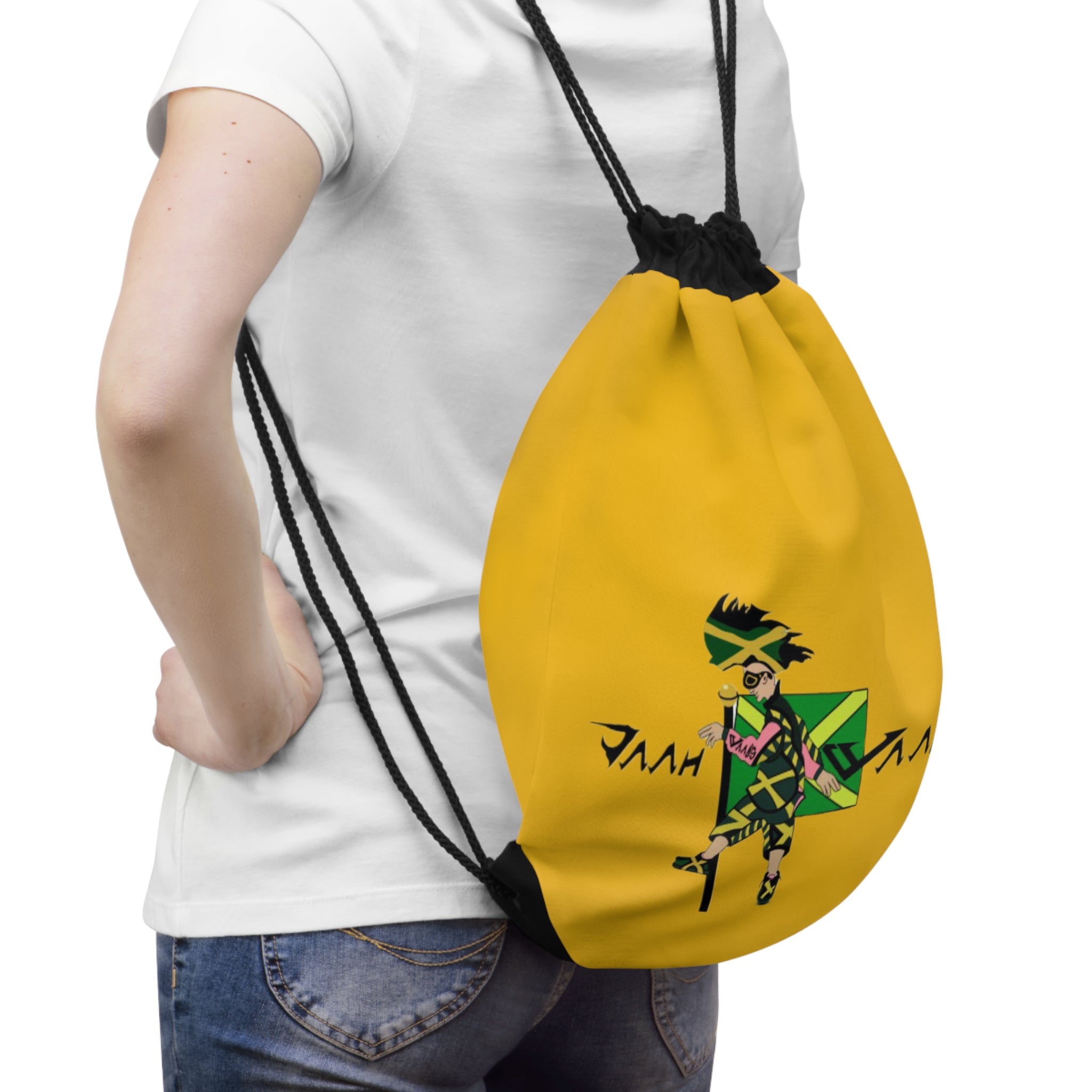 Bright and Bold Drawstring Bag for Active Lifestyle, Gym Bag, Beach Accessory, Travel Companion, Unique Gift