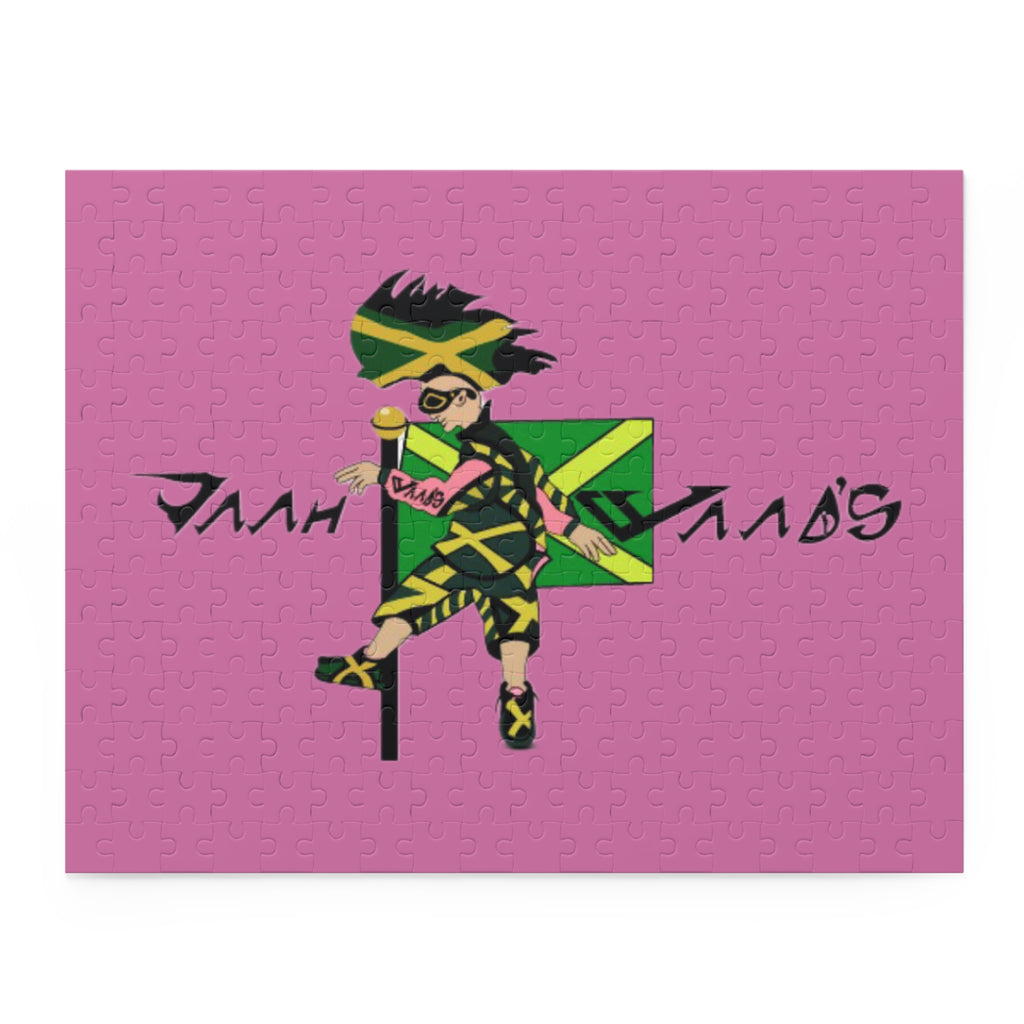 Vibrant Puzzle Art with Jamaican Vibe, 120/252/500-Piece Jigsaw for Family Fun, Unique Gift, Home Decor, Game Night