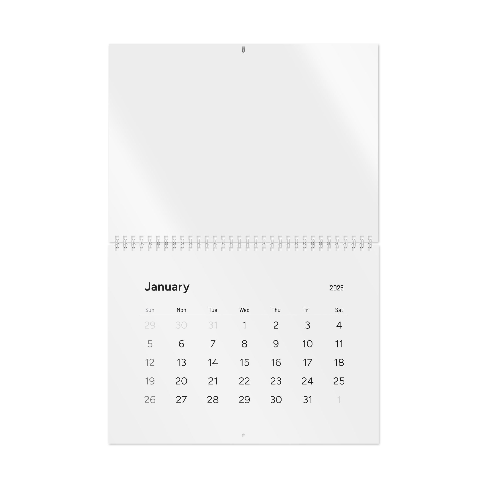 2025 Minimalist Wall Calendar | Yearly Planner, Timeless Design, Home Office Decor, Gift for Organizers, Stylish Wall Art