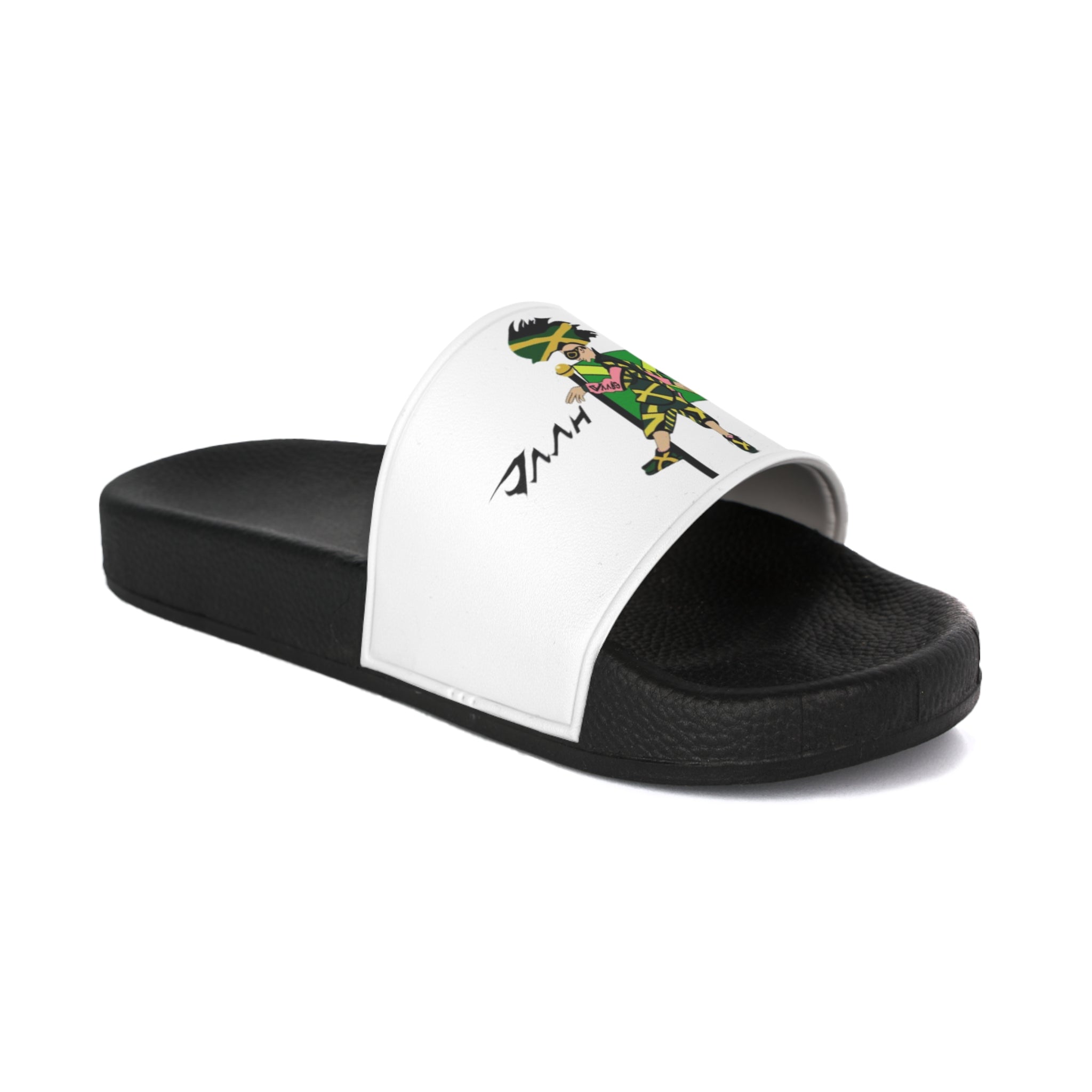 Cool Men's Slide Sandals with Unique Graphic Design, Comfortable Summer Footwear, Beach Slippers, Gift for Dads and Grads