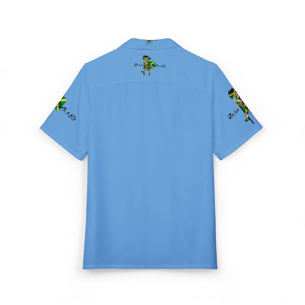 Tropical Button-Down Shirt, Unisex AOP Hawaiian Print Shirt, Summer Casual Wear, Luau Party Outfit, Beach Vacation Top