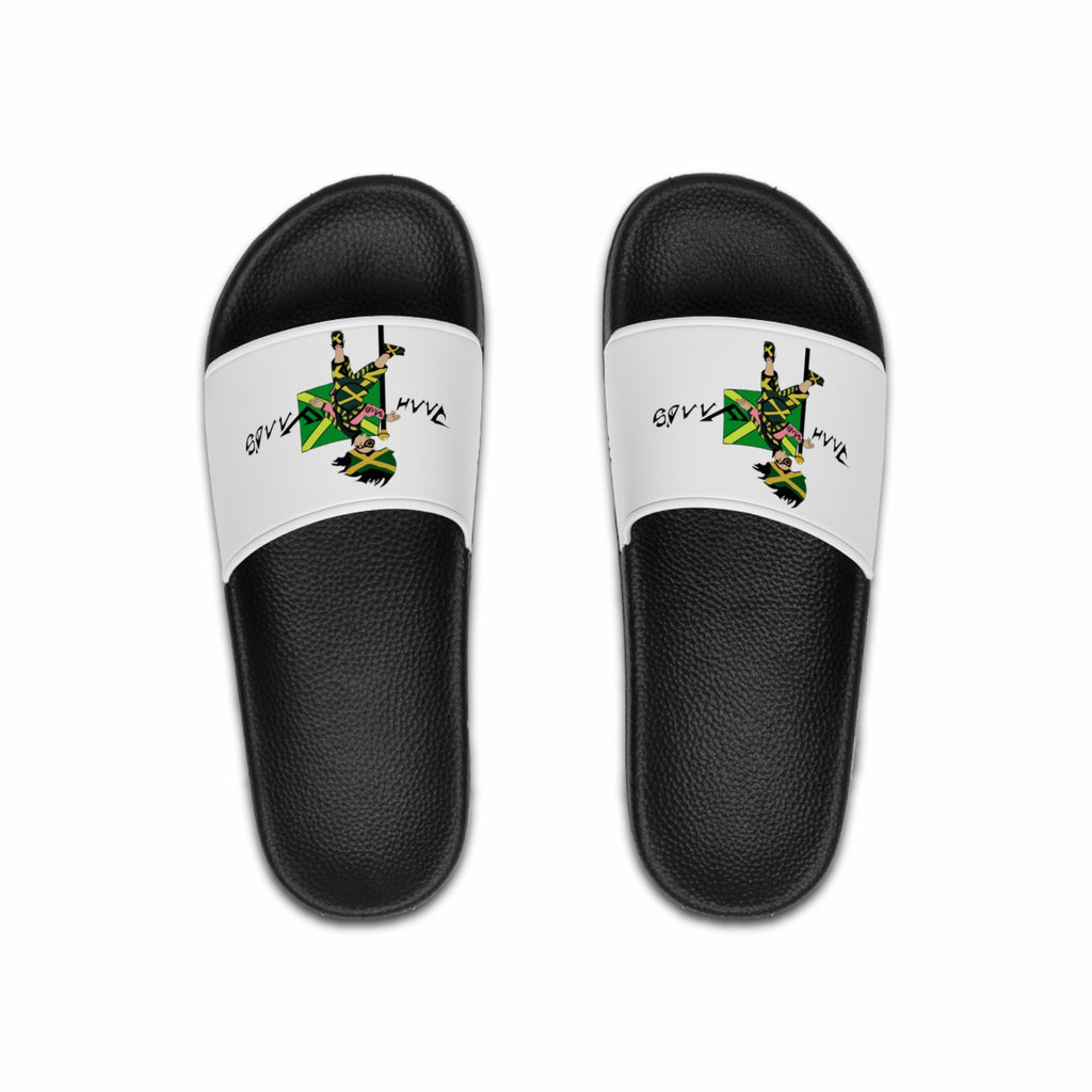 Cool Men's Slide Sandals with Unique Graphic Design, Comfortable Summer Footwear, Beach Slippers, Gift for Dads and Grads