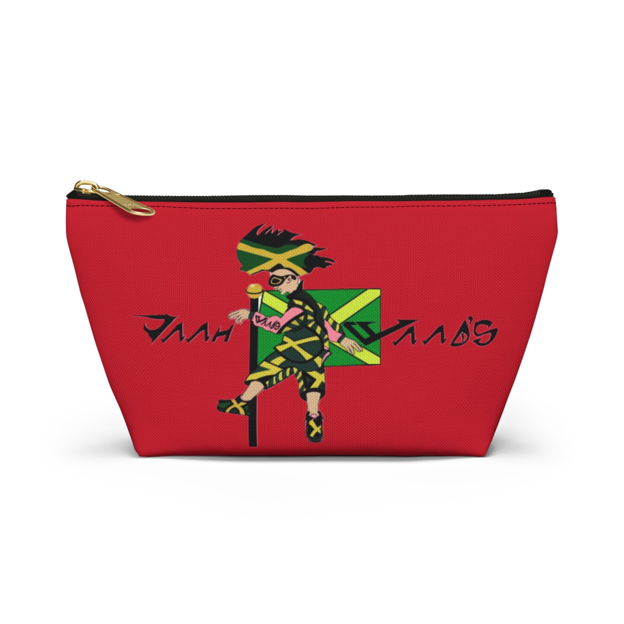 Jamaican Vibes Accessory Pouch | Ethnic Print Makeup Bag | Travel Organizer | Gift for Travelers | Eco-Friendly Cosmetic Case