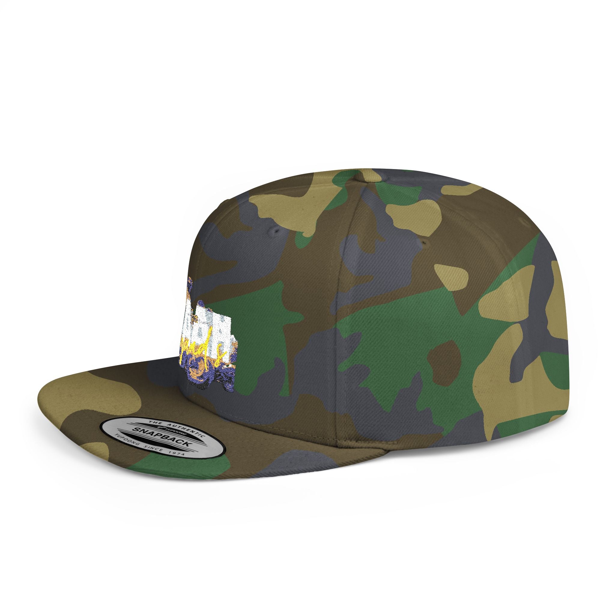 Stylish Flat Bill Snapback Hat, Trendy Cap for Streetwear Lovers, Perfect Gift for Fashionistas, Summer Accessory, Unisex Headgear