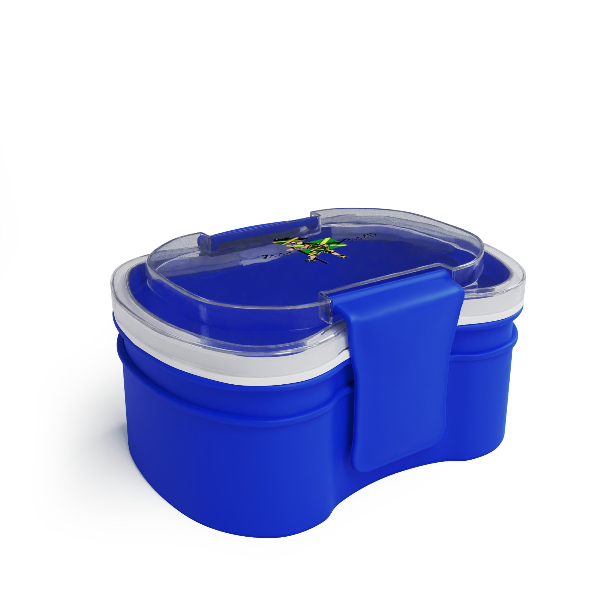 Practical Two-Tier Bento Box for Eco-Friendly Lunches, Meal Prep Container, On-the-Go Eating, School Lunch Box, Blue Lunch Set