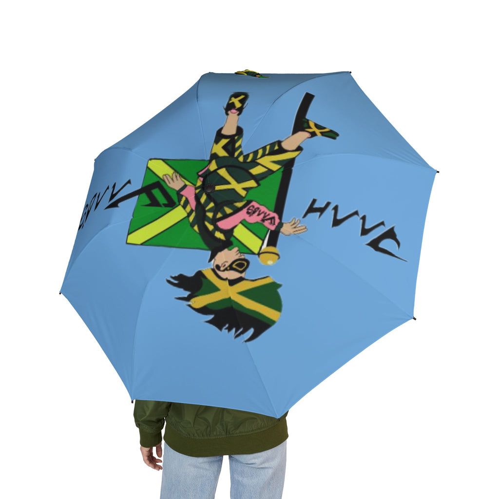 Vibrant Foldable Umbrella, Funky Umbrella for Rainy Days, Unique Gifts for Her, Stylish Weather Protection, Outdoor Accessories