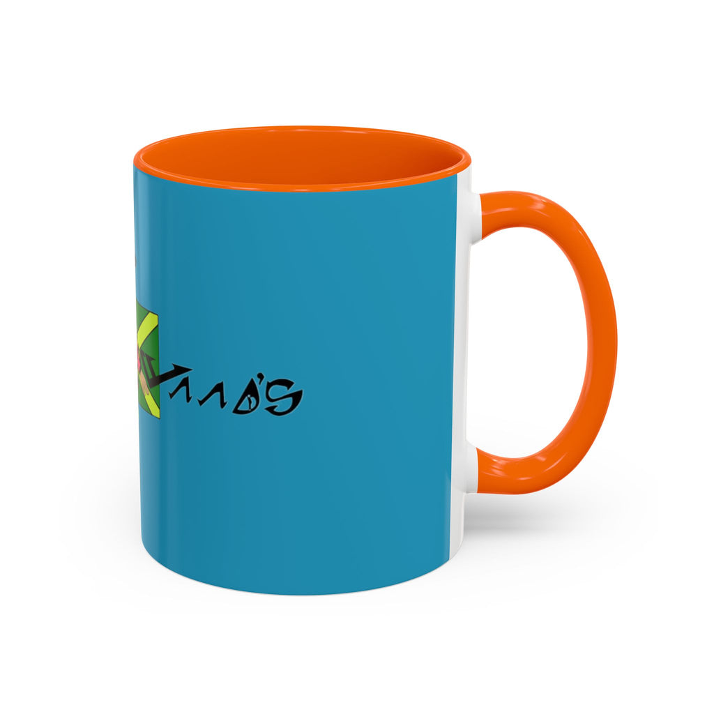 Jamaican Vibes Coffee Mug, Accent Mug, Unique Gift for Coffee Lovers, Cool Jamaican Art, Celebrate Culture, Black and Green Mug