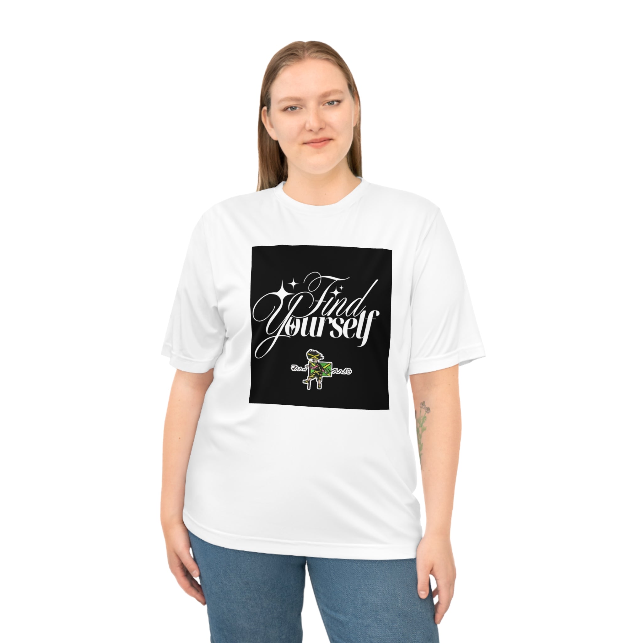 Find Yourself Unisex Performance T-Shirt, Motivational Tee, Athleisure Wear, Fitness Gift, Self-Discovery Shirt, Casual Style