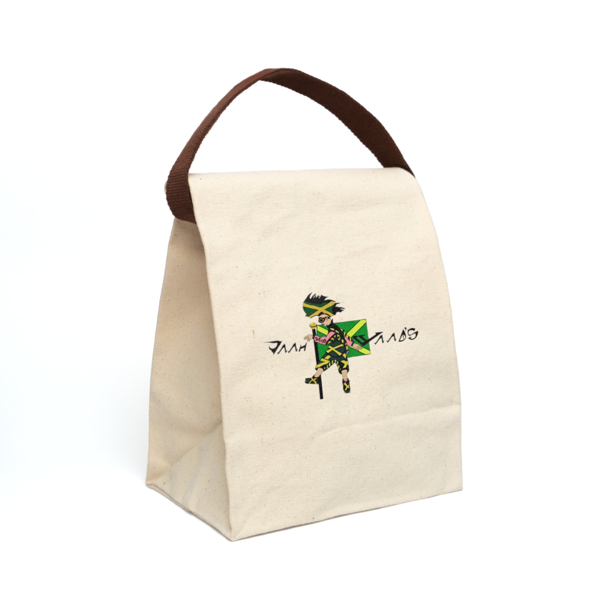 Vibrant Canvas Lunch Bag, Eco-Friendly Tote, Reusable Lunch Bag, Fun Food Storage, Stylish Lunch Tote, Perfect for Kids and Adults