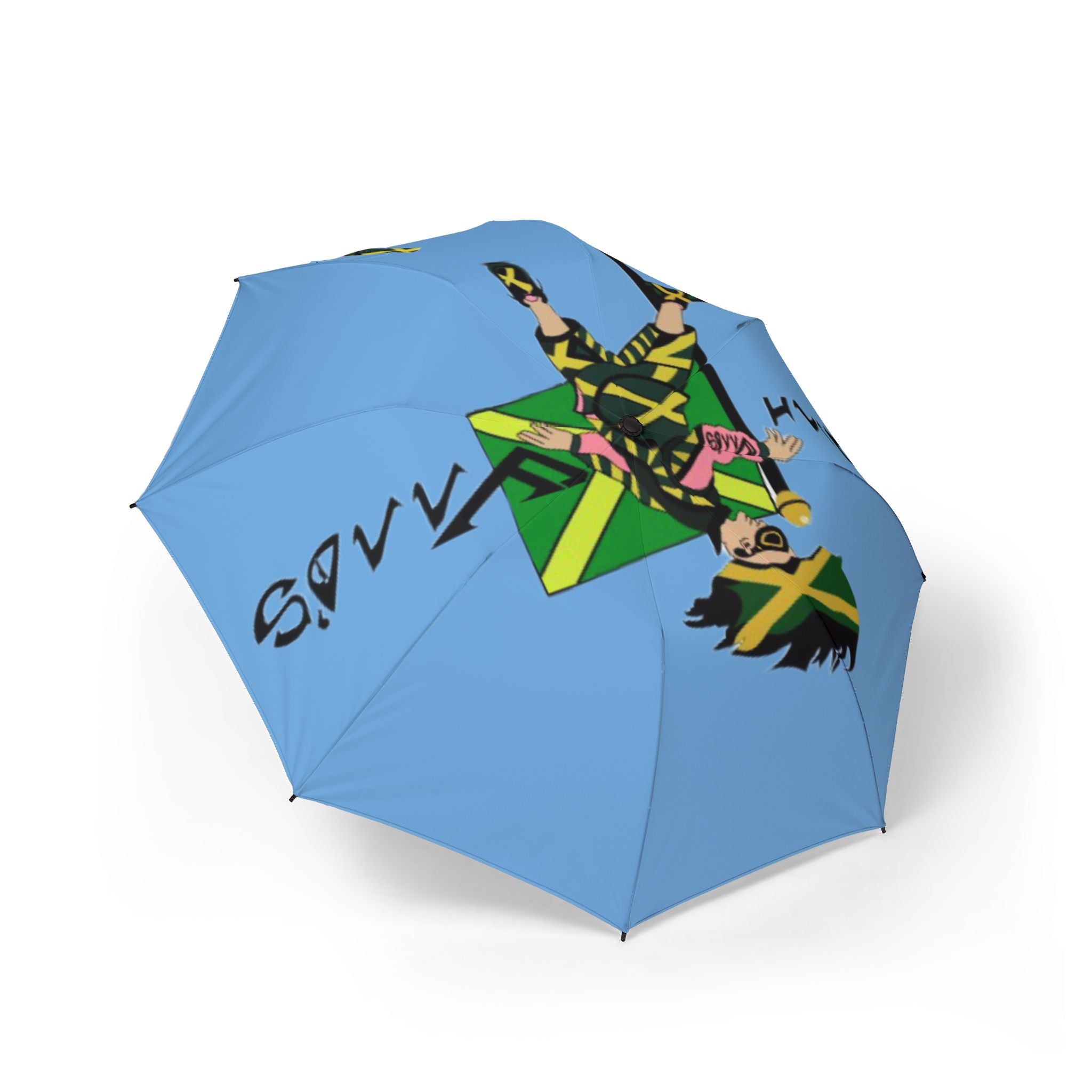 Vibrant Foldable Umbrella, Funky Umbrella for Rainy Days, Unique Gifts for Her, Stylish Weather Protection, Outdoor Accessories