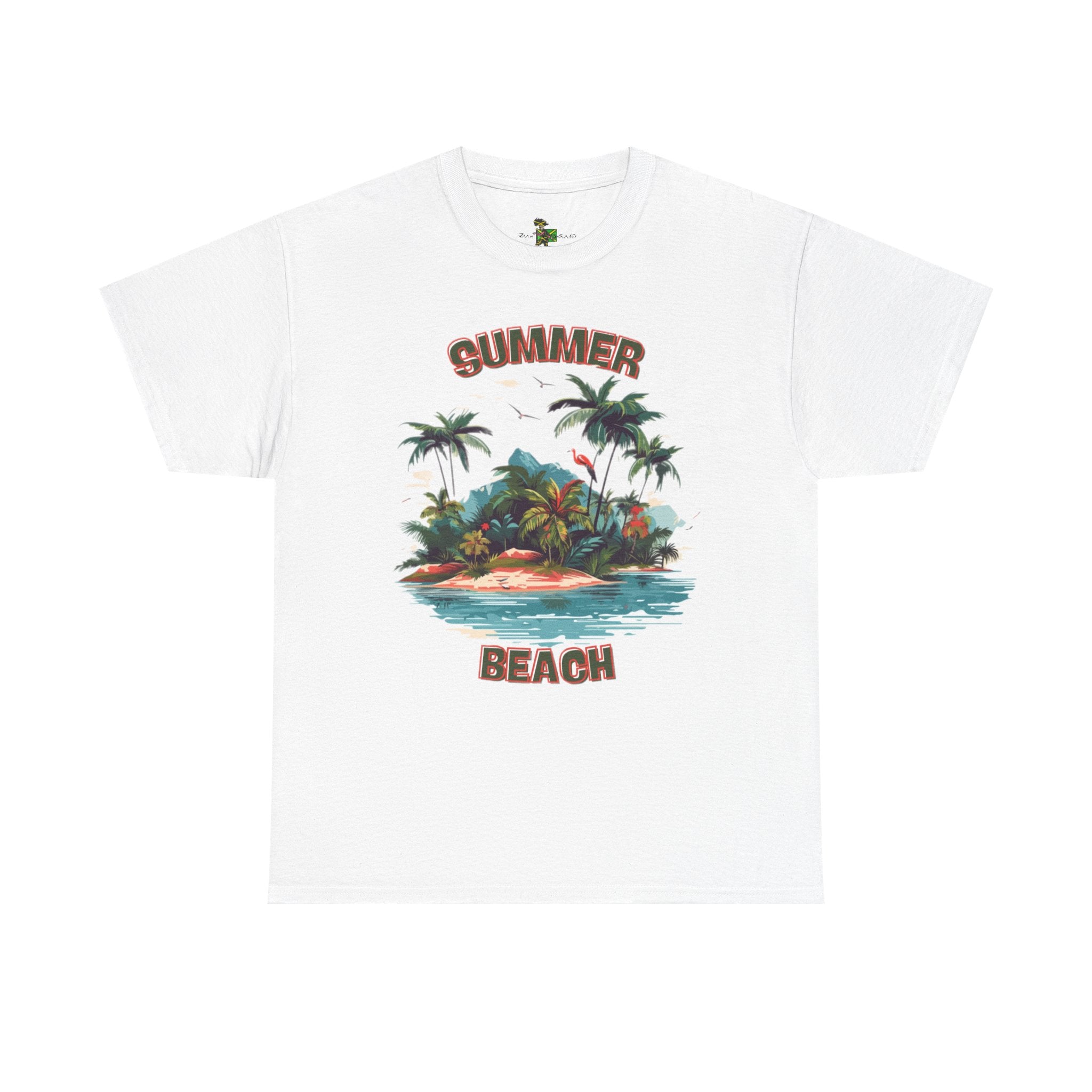 Summer Beach Graphic Tee, Vacation Shirt, Unisex Cotton T-Shirt, Tropical Island Top, Gift for Beach Lovers, Casual Summer Wear