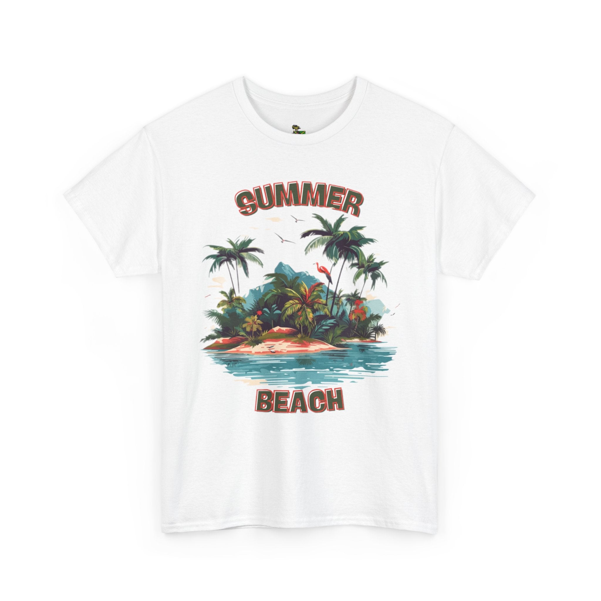 Summer Beach Graphic Tee, Vacation Shirt, Unisex Cotton T-Shirt, Tropical Island Top, Gift for Beach Lovers, Casual Summer Wear