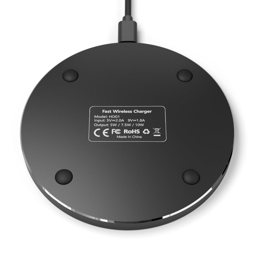 Wireless Charger with Jamaican Dancehall Vibes, Fast Charging Pad, Unique Tech Gift, Home Office Accessory, Festival Decor