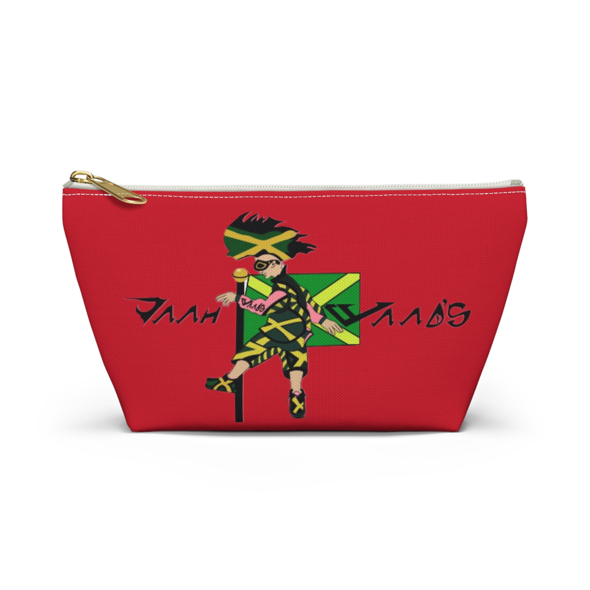 Jamaican Vibes Accessory Pouch | Ethnic Print Makeup Bag | Travel Organizer | Gift for Travelers | Eco-Friendly Cosmetic Case