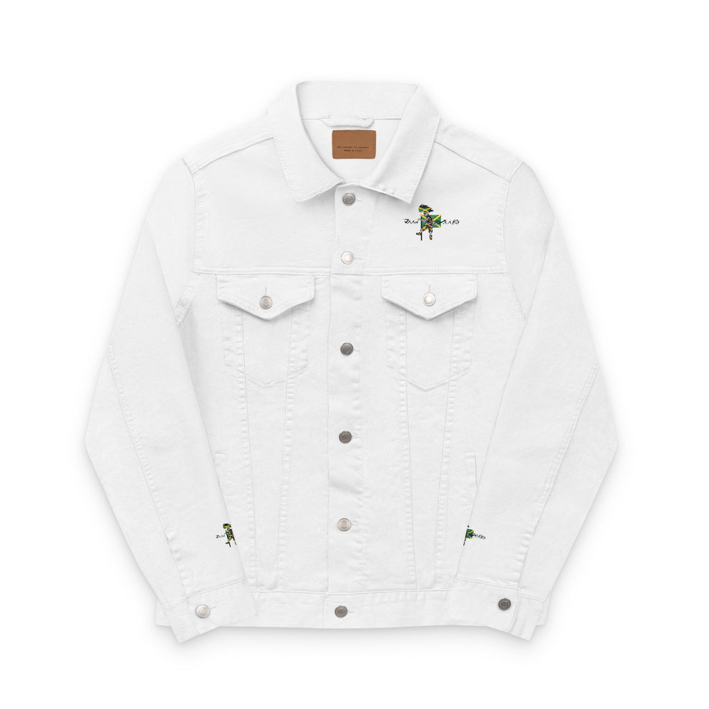 Embroidered Unisex Denim Jacket, Stylish Outerwear, Trendy Streetwear, Perfect Gift, Casual Everyday Wear