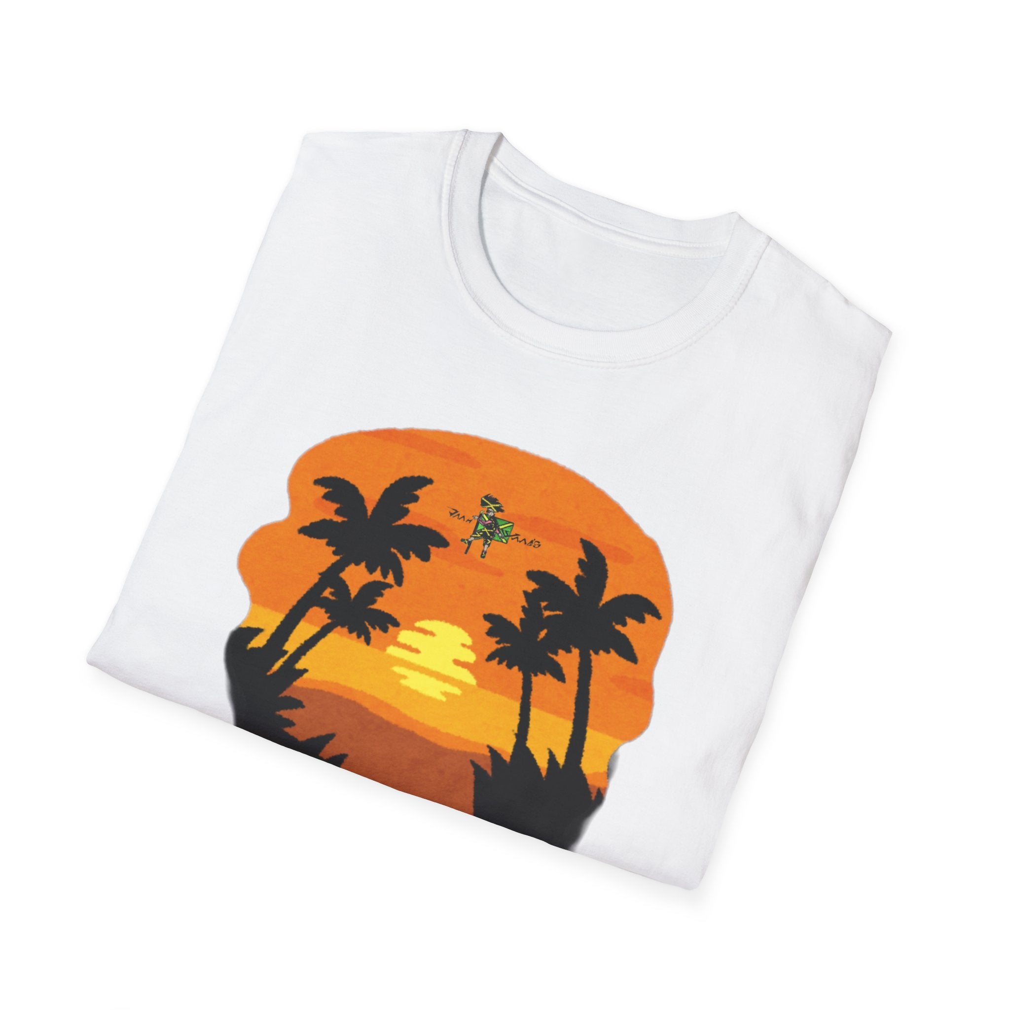 Summer Sunset Unisex Softstyle T-Shirt | Beach Tee, Vacation Shirt, Casual Wear, Gift for Travelers, Summer Adventures
