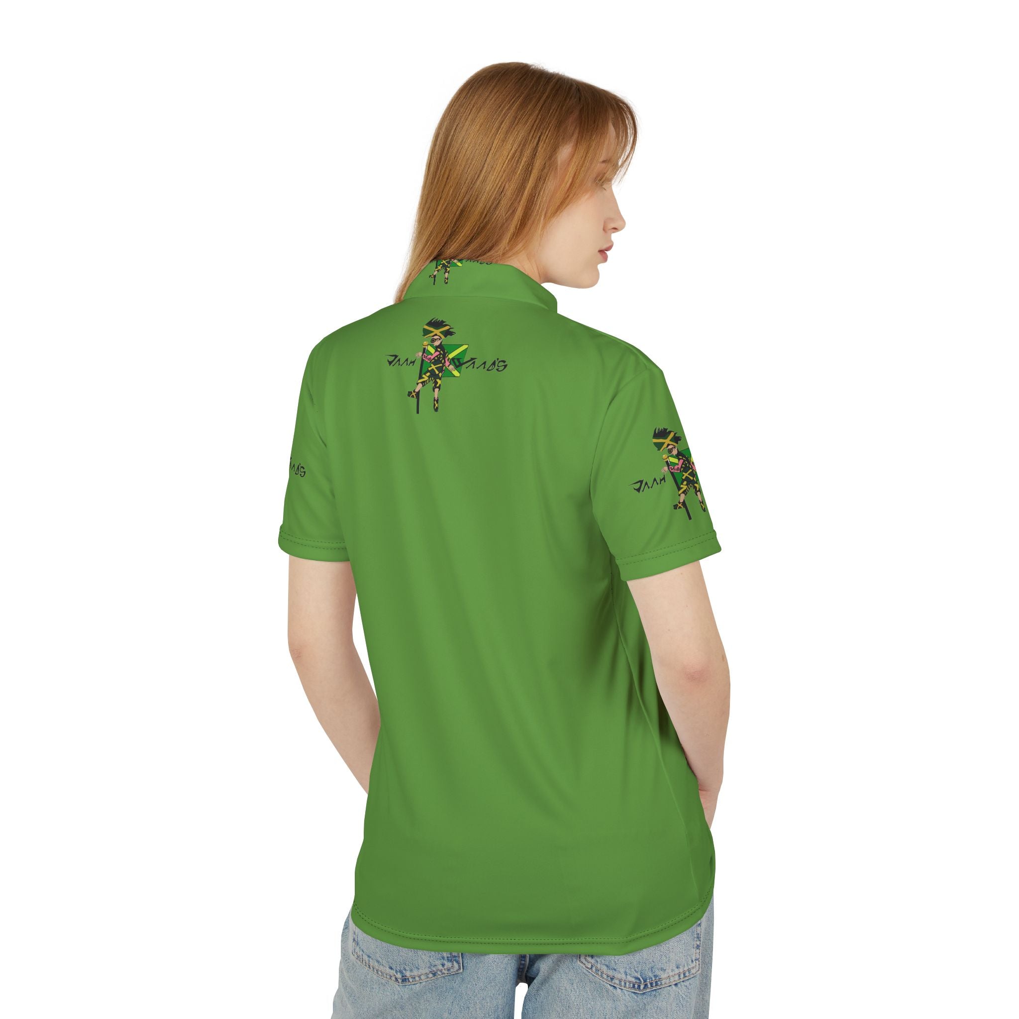 Slime Green Polo Style Pullover