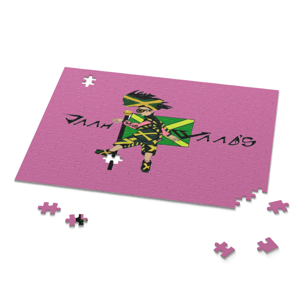 Vibrant Puzzle Art with Jamaican Vibe, 120/252/500-Piece Jigsaw for Family Fun, Unique Gift, Home Decor, Game Night