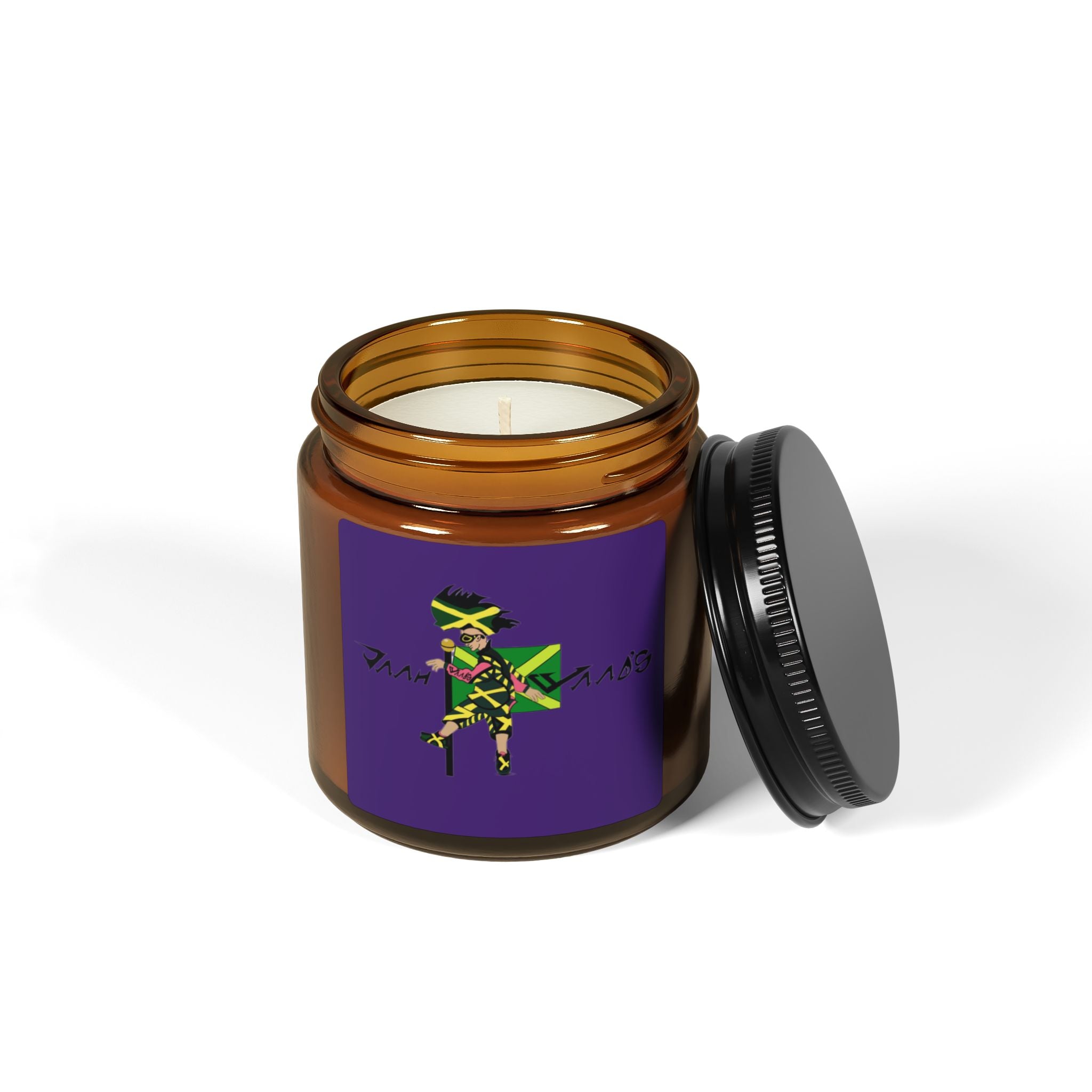 Scented Soy Candle with Vibrant Artwork, Eco-Friendly Home Decor, Gift for Relaxation, Aromatherapy and Celebrations