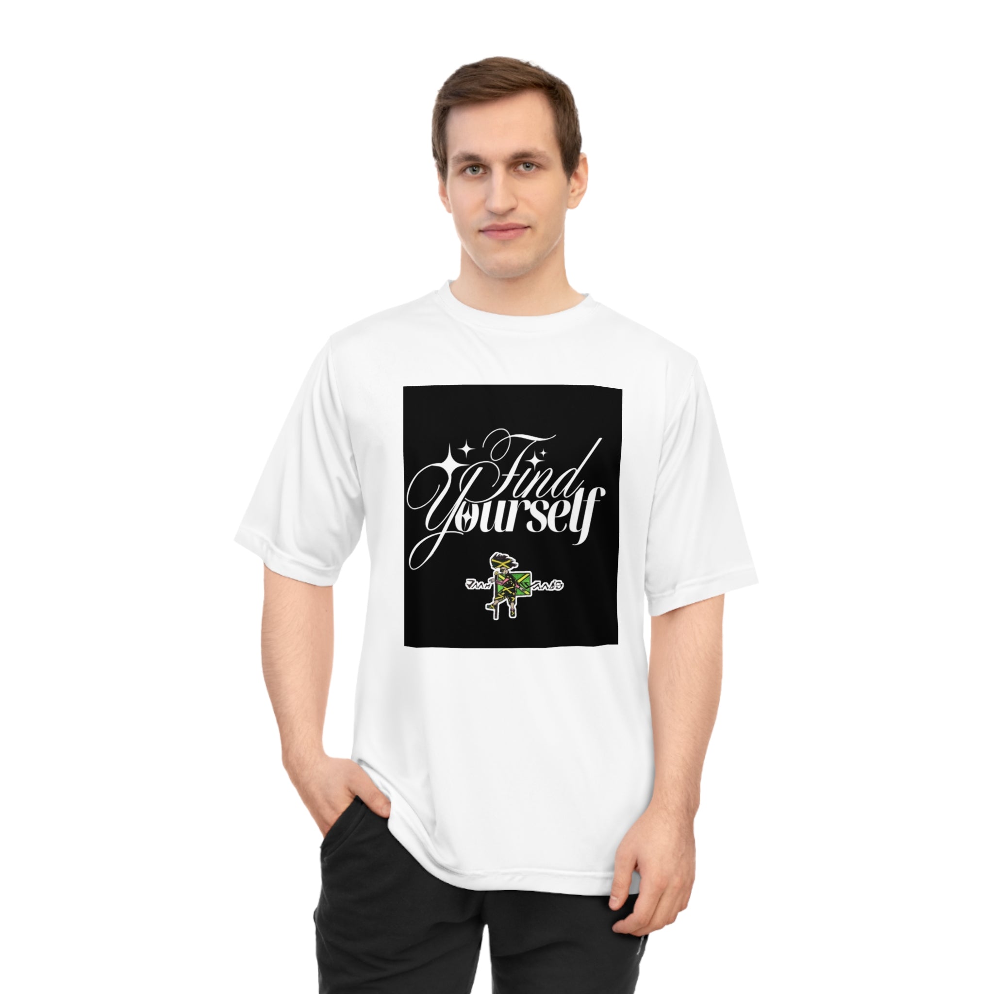 Find Yourself Unisex Performance T-Shirt, Motivational Tee, Athleisure Wear, Fitness Gift, Self-Discovery Shirt, Casual Style