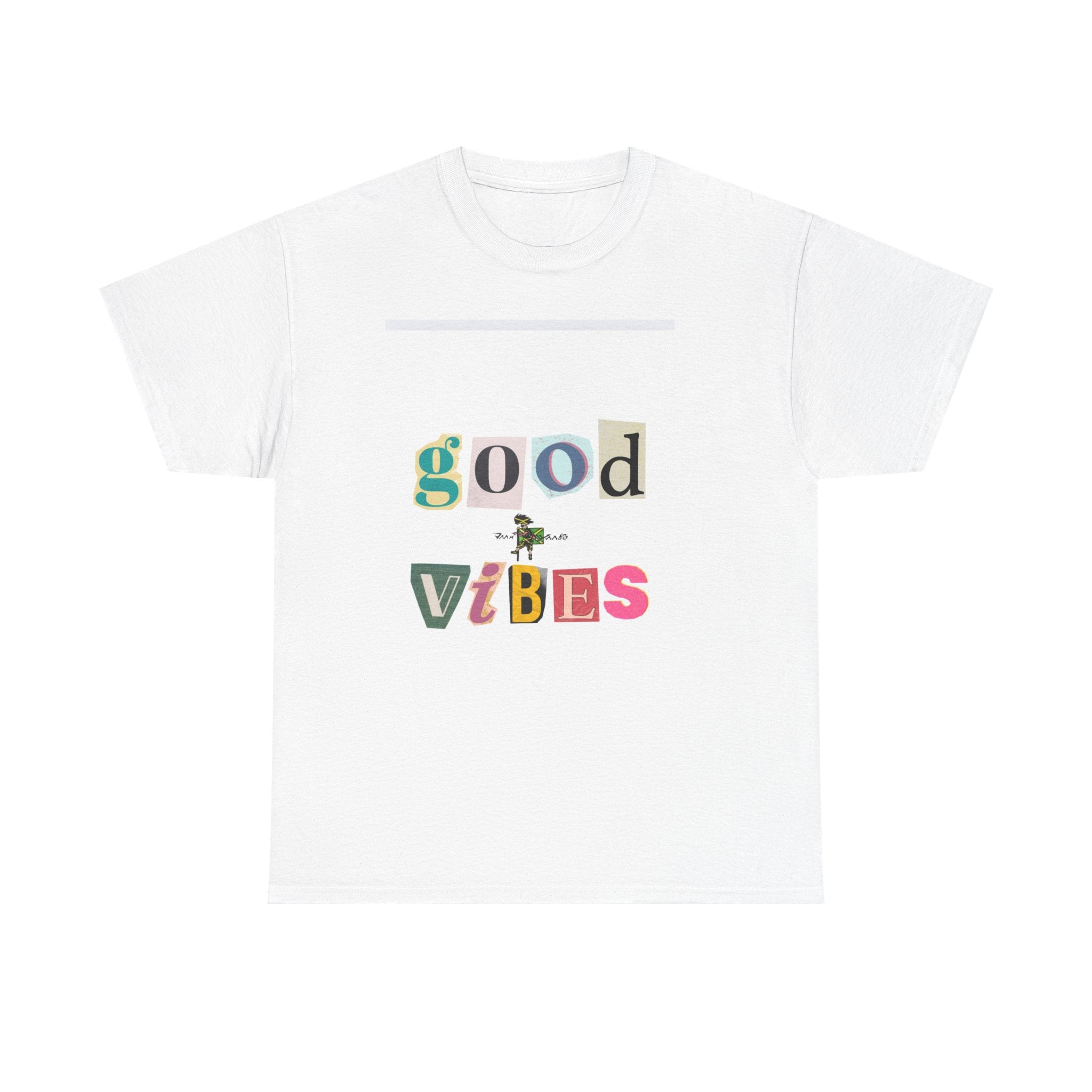 Good Vibes Unisex Cotton Tee | Positive Message T-Shirt, Casual Wear, Gift for Friends, Summer Fashion, Everyday Comfort