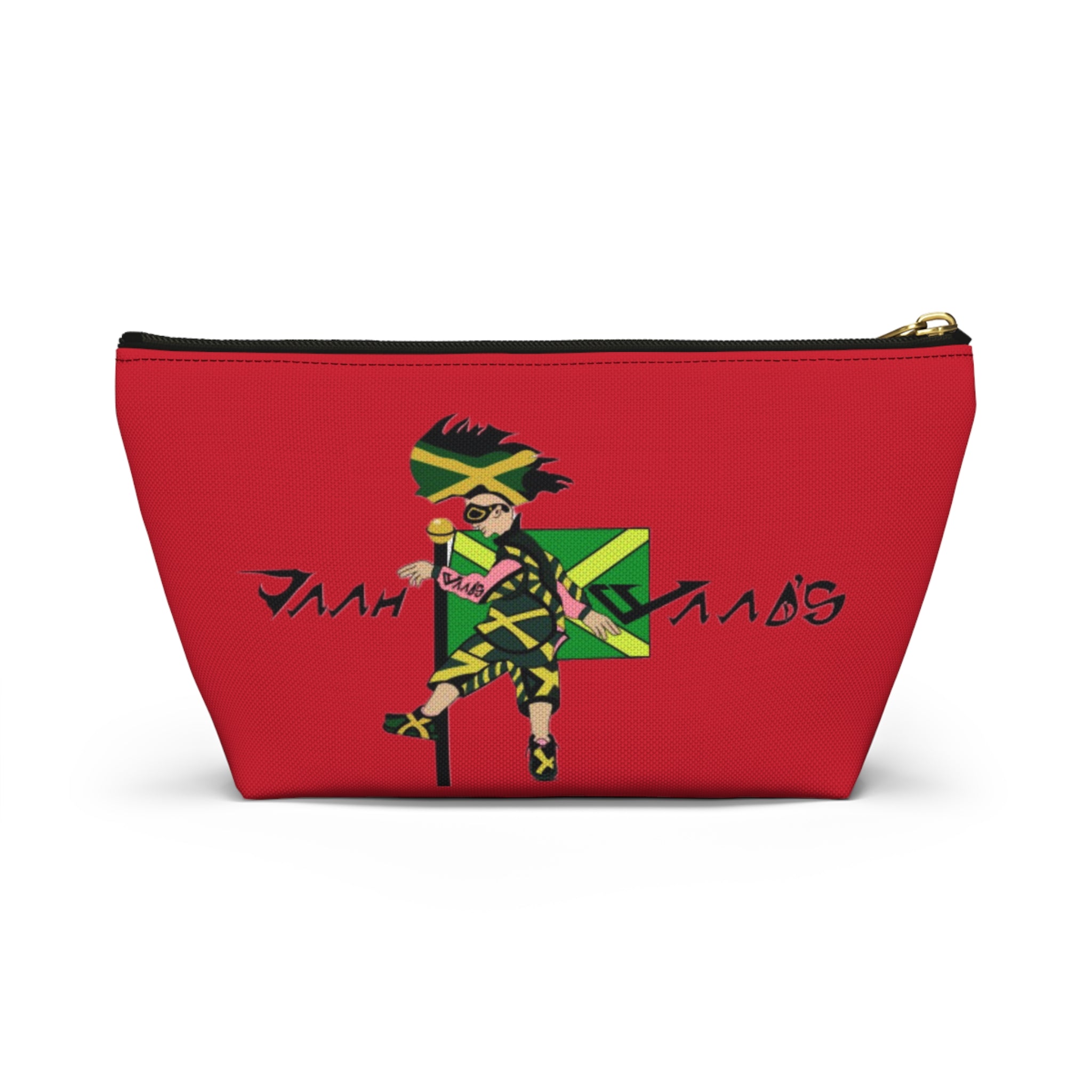 Jamaican Vibes Accessory Pouch | Ethnic Print Makeup Bag | Travel Organizer | Gift for Travelers | Eco-Friendly Cosmetic Case