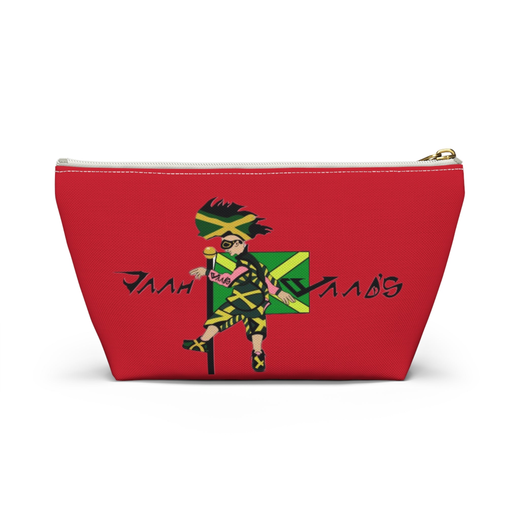 Jamaican Vibes Accessory Pouch | Ethnic Print Makeup Bag | Travel Organizer | Gift for Travelers | Eco-Friendly Cosmetic Case