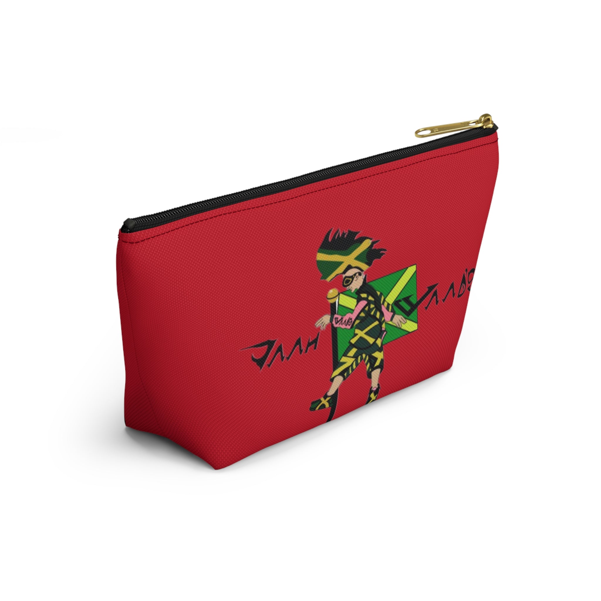 Jamaican Vibes Accessory Pouch | Ethnic Print Makeup Bag | Travel Organizer | Gift for Travelers | Eco-Friendly Cosmetic Case