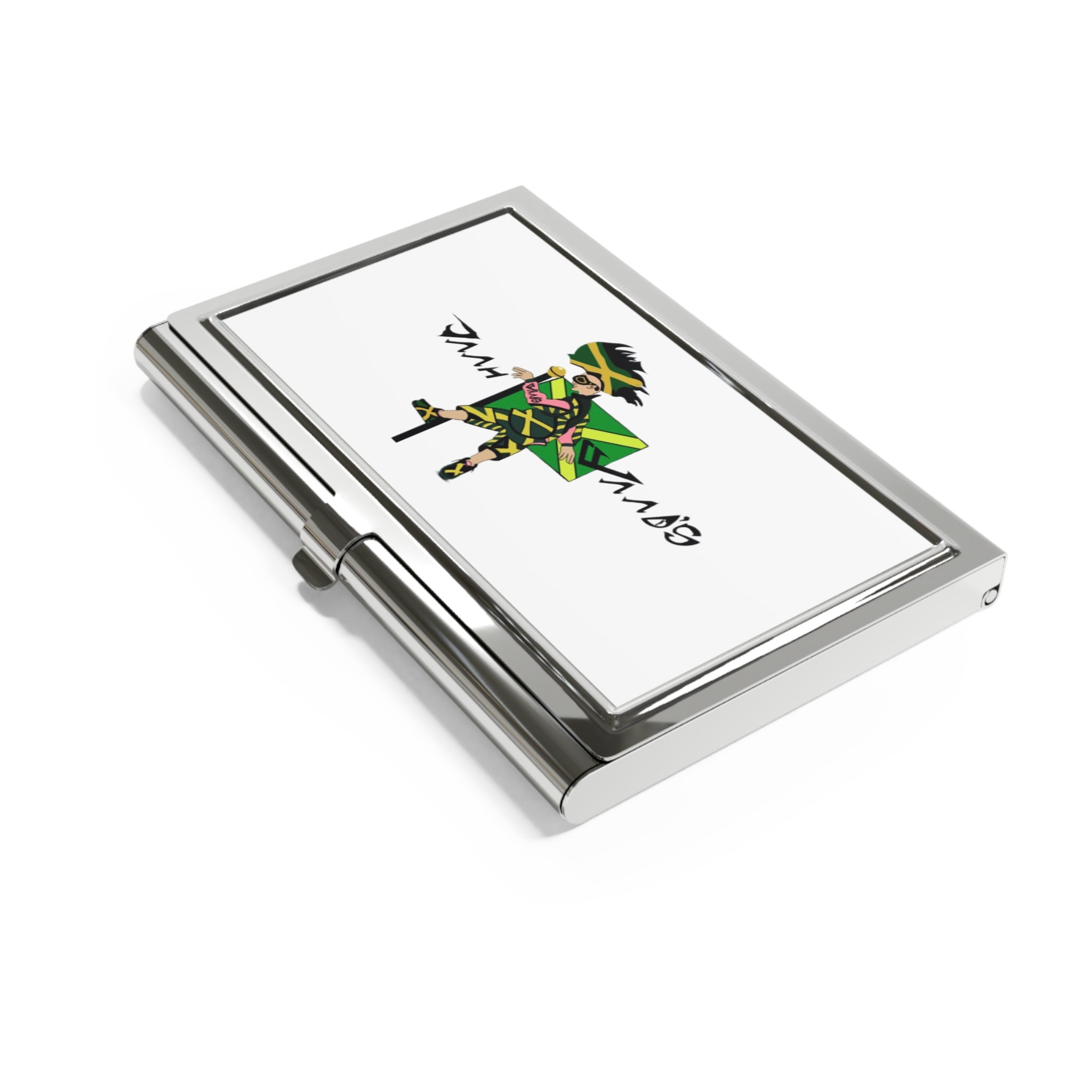 Jamaican-Inspired Business Card Holder, Unique Gift for Professionals, Stylish Desk Accessory, Office Supplies, Personalized Card Case