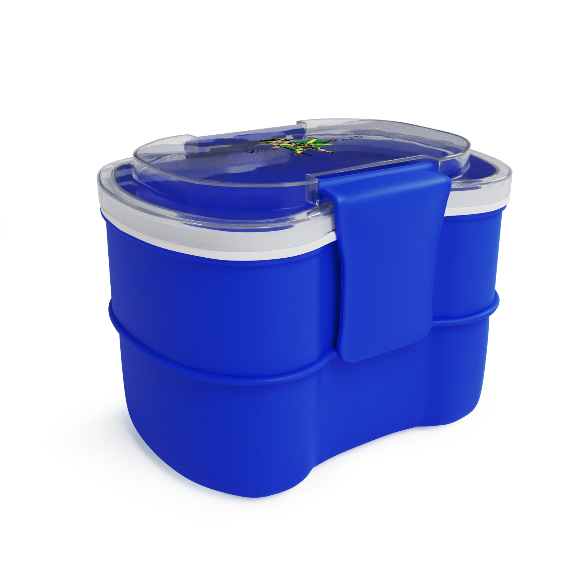 Practical Two-Tier Bento Box for Eco-Friendly Lunches, Meal Prep Container, On-the-Go Eating, School Lunch Box, Blue Lunch Set
