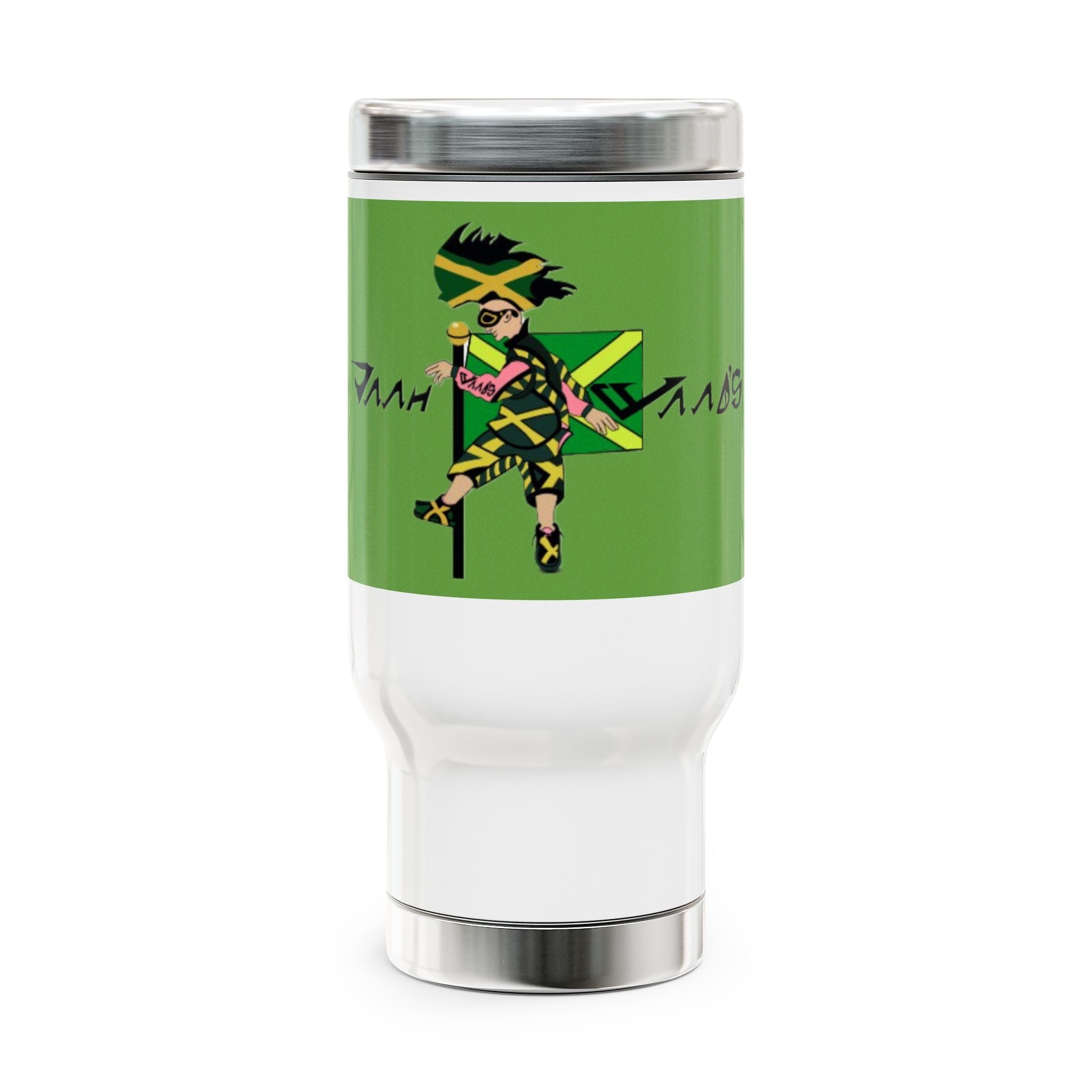Vibrant Stainless Steel Travel Mug, Stylish Travel Cup, Insulated Coffee Mug, Unique Holiday Gift, Adventure Mug for Coffee Lovers