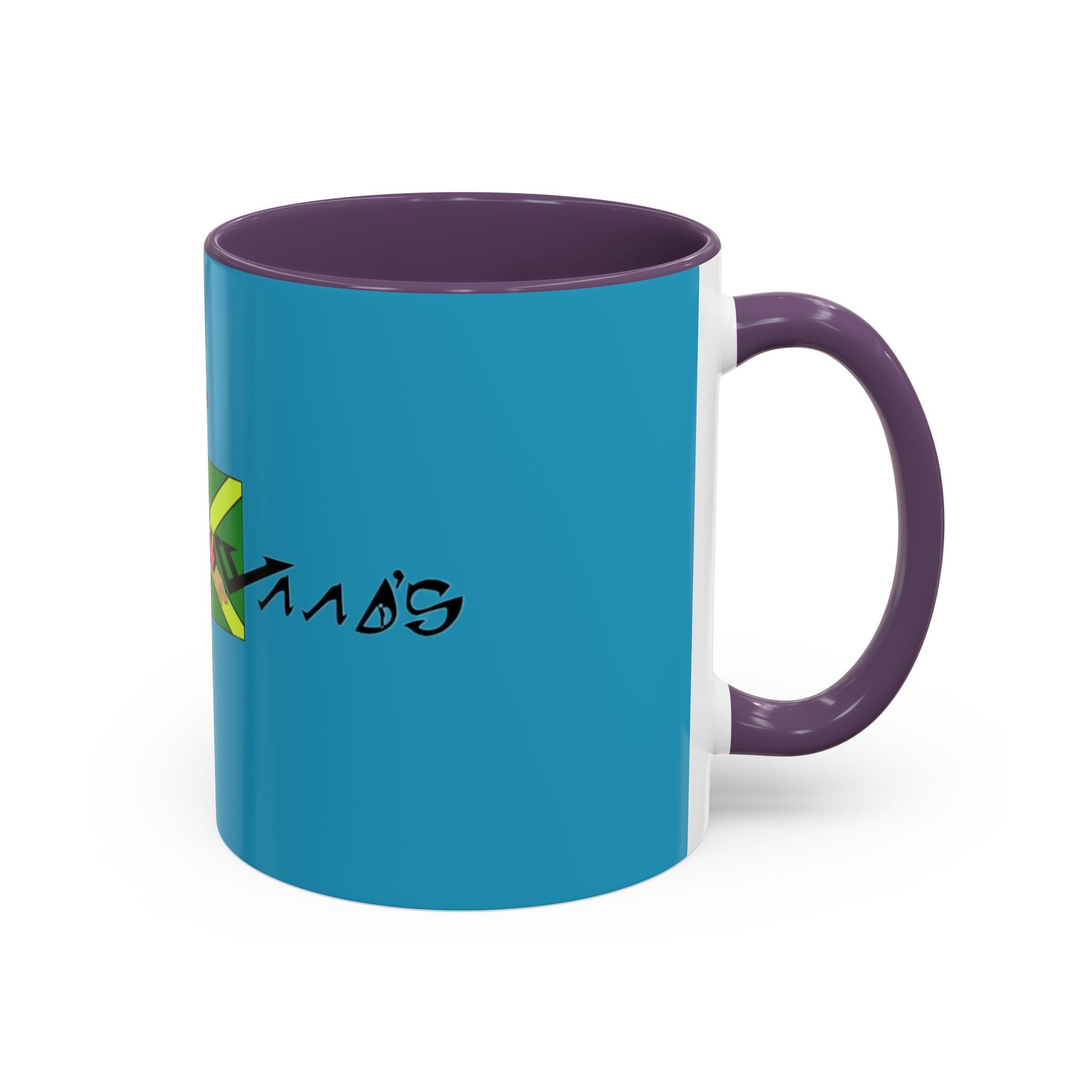 Jamaican Vibes Coffee Mug, Accent Mug, Unique Gift for Coffee Lovers, Cool Jamaican Art, Celebrate Culture, Black and Green Mug