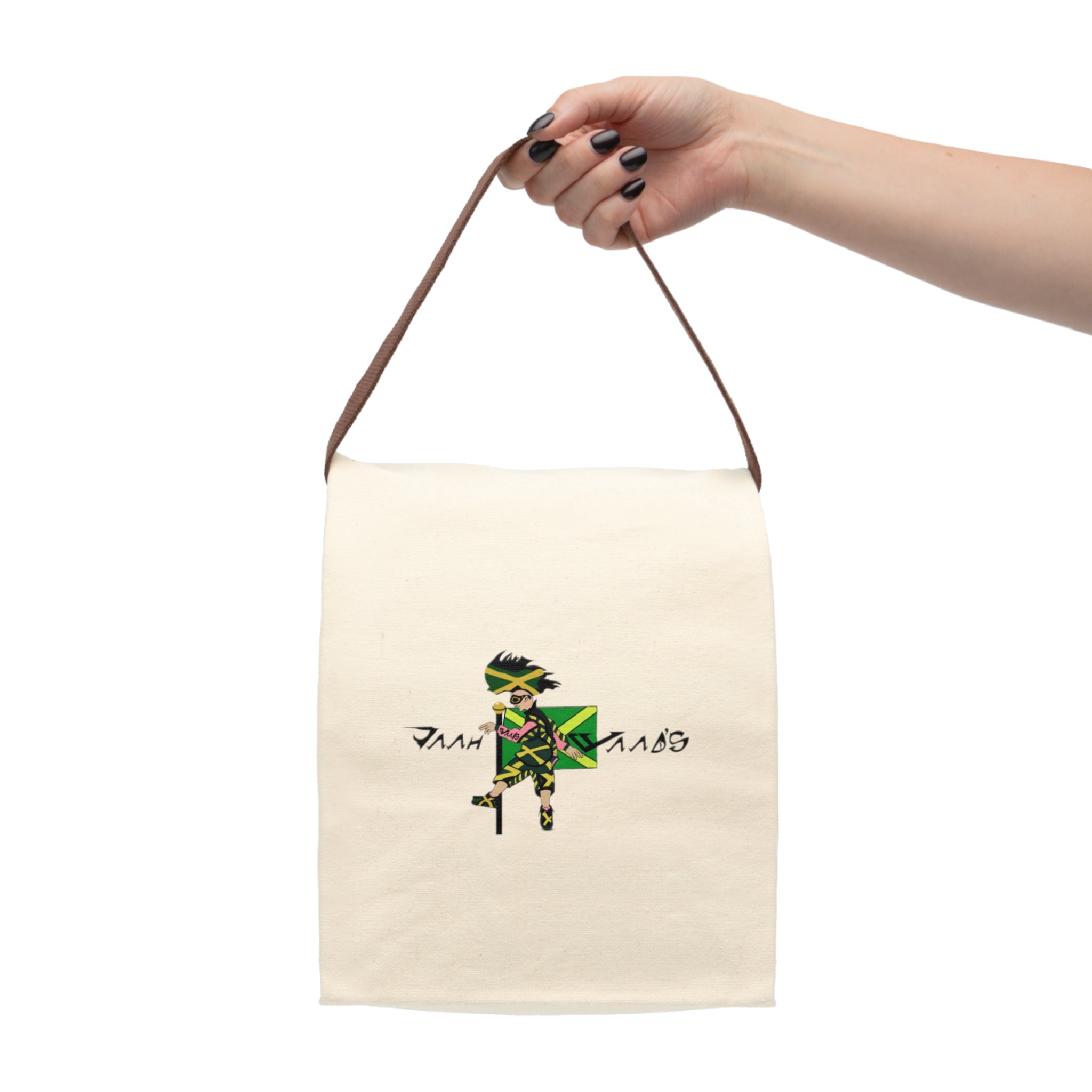 Vibrant Canvas Lunch Bag, Eco-Friendly Tote, Reusable Lunch Bag, Fun Food Storage, Stylish Lunch Tote, Perfect for Kids and Adults