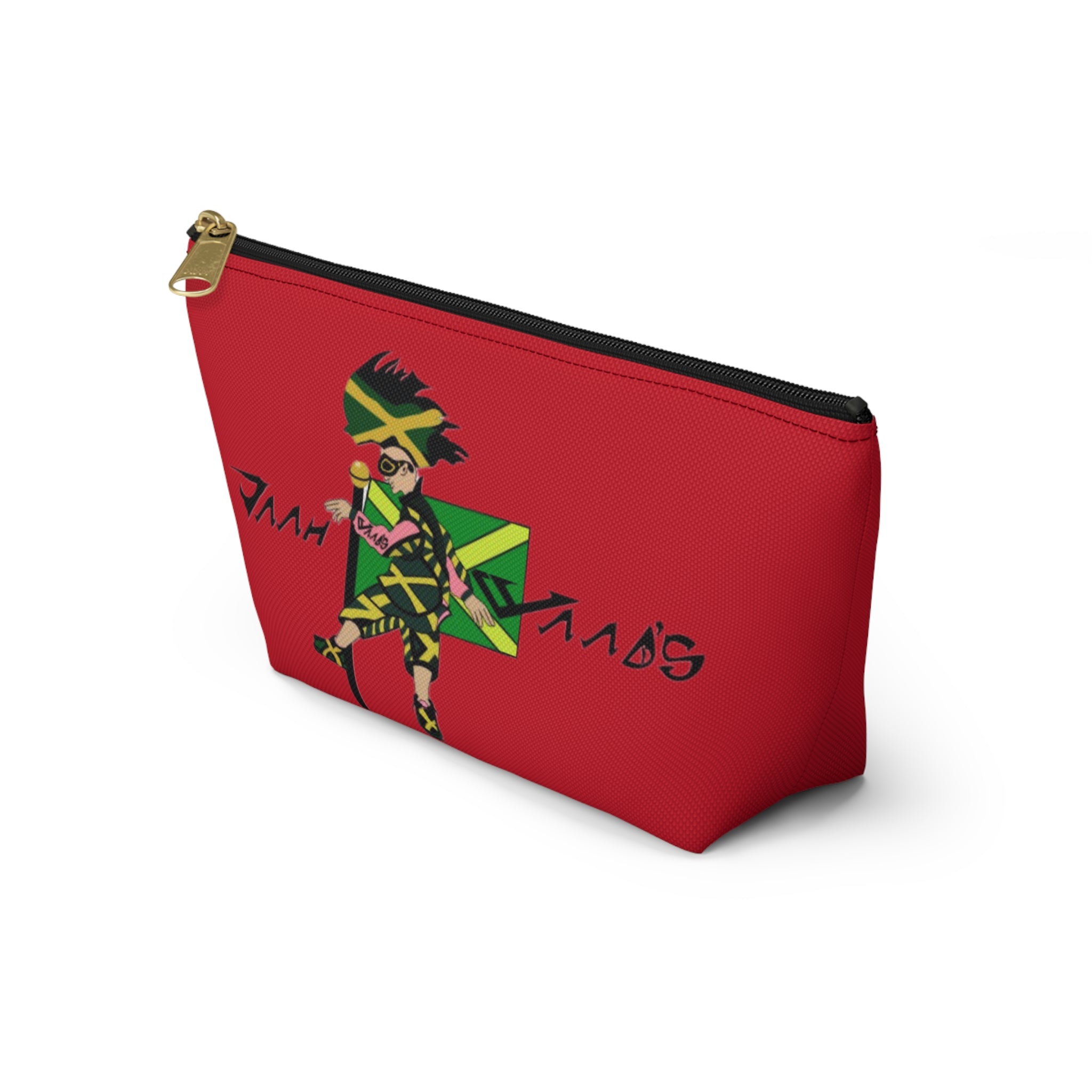 Jamaican Vibes Accessory Pouch | Ethnic Print Makeup Bag | Travel Organizer | Gift for Travelers | Eco-Friendly Cosmetic Case